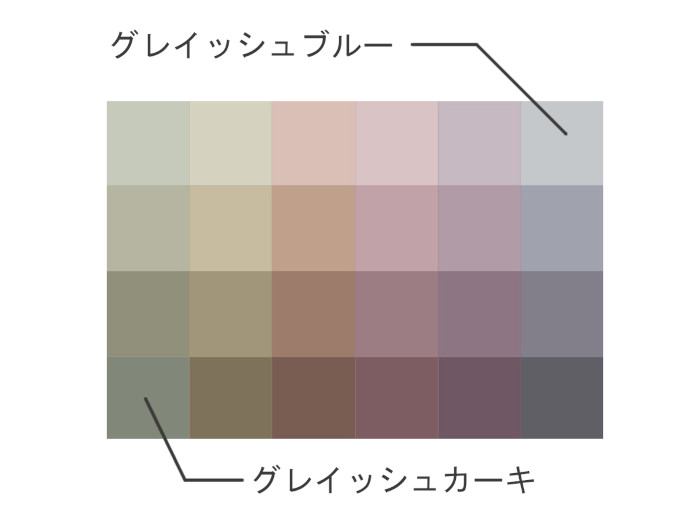 グレイッシュカラー