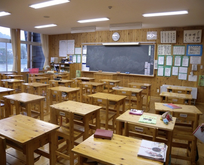 木視率68.7%の教室