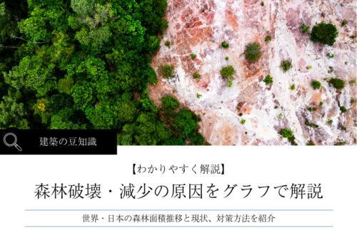 森林破壊・減少の原因をグラフでわかりやすく解説｜世界・日本の現状と対策