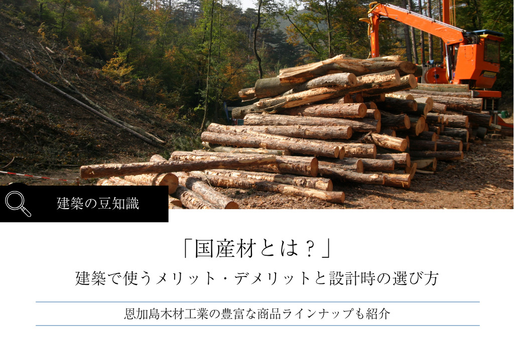 国産材とは?建築で使うメリット・デメリットと設計時の選び方